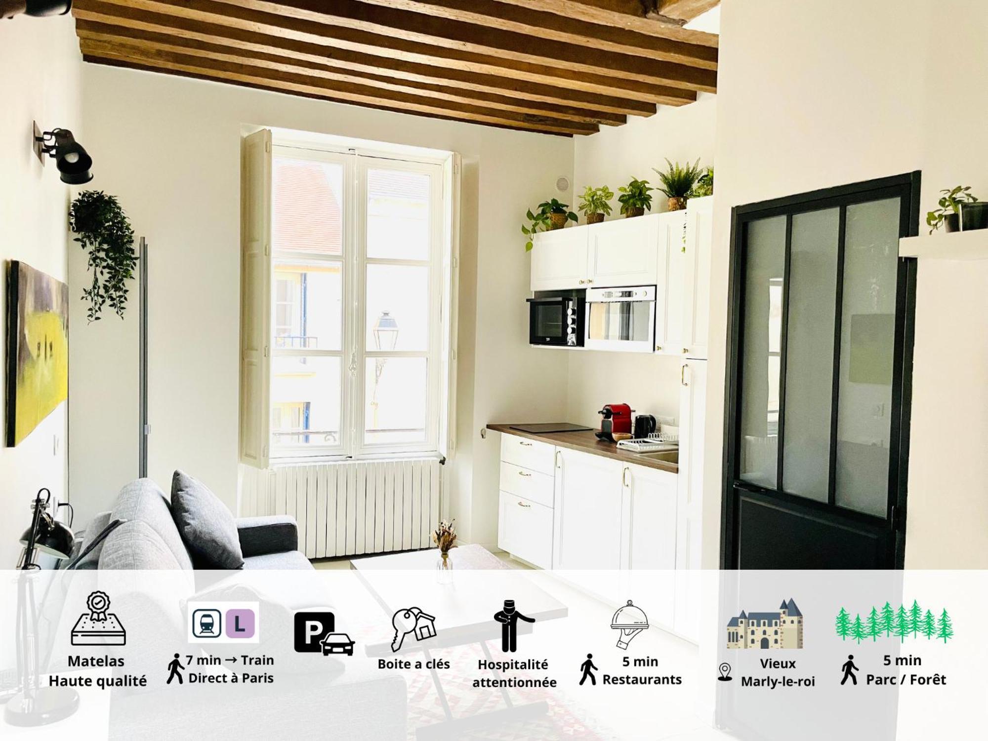 Studio Renove Et Tres Fonctionnel, Marly-Le-Roi Kültér fotó